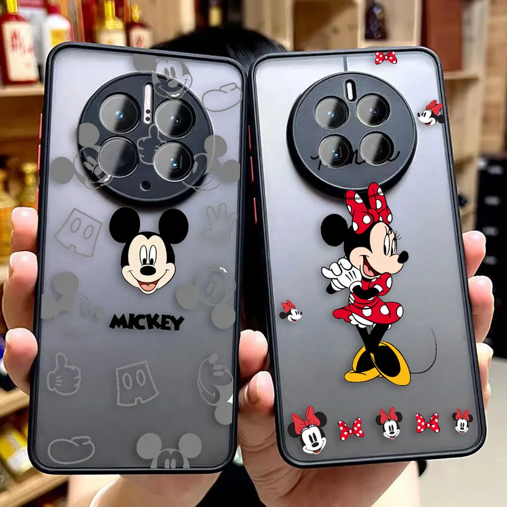 Matte Phone Case For Huawei MATE 30 20 NOVA 5T 7 7I 6 7 SE 9 Y70 HONOR 20 30S 50 70 90 Case Capa Pretty M-Mickey M-Minnie Mouse