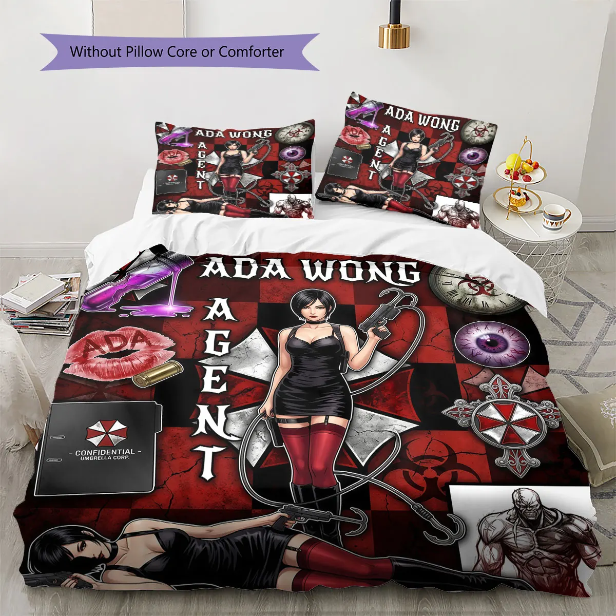Resident Evil Soft Duvet Cover Child's Bedding Set,Extra Large Size Halloween Gifts Various Sizes Available -HE121