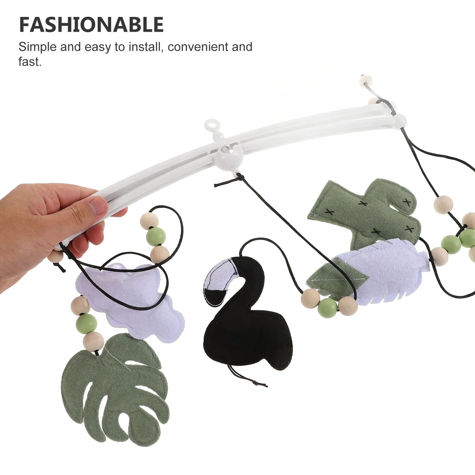 Baby Crib Bell Cute Felt Wind Chime Hanging Mobile For Nursery Bedroom Stroller Bed Canopy Decoration Ceiling Mobile For