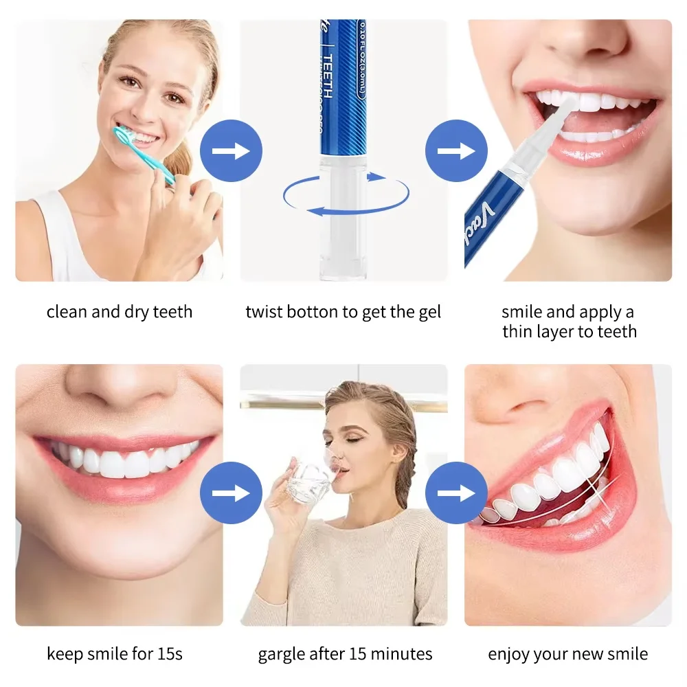 قلم تبييض الأسنان قلم تبييض الأسنان الأبيض المبهر قلم تبييض الأسنان الفوري أدوات العناية بصحة الأسنان #6