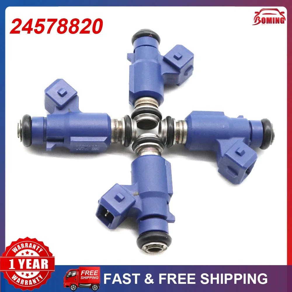 4PCS NEW Car Fuel Injectors Nozzle 24578820 For Chevrolet Cobalt Corsa Prisma Onix Astra Vectra 1.4L FJ10741