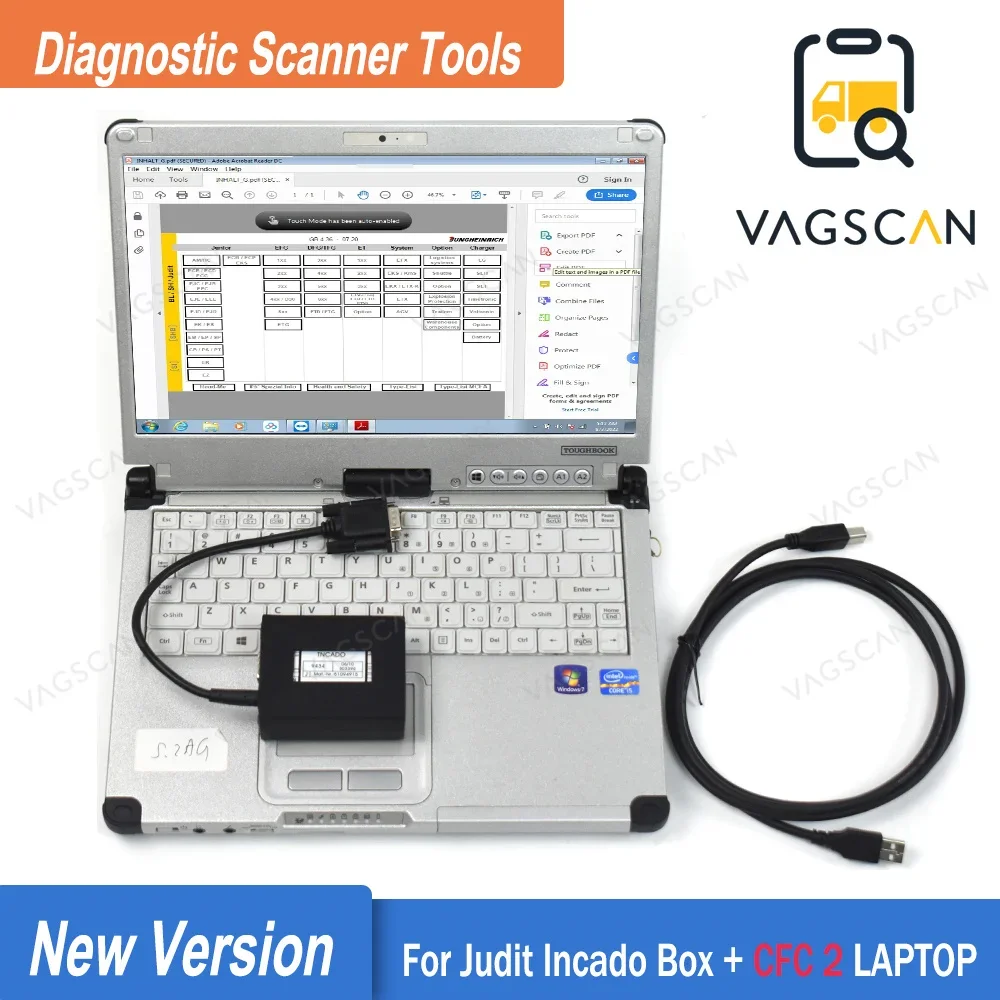 

4.36 Forklift Diagnostic for Judit Incado Box Jungheinrich 4 auto forklift Judit ET+CF19 laptop Parts catalog (Judit ET) Manual