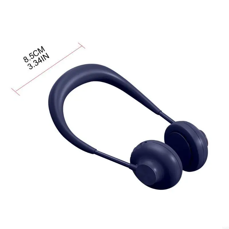 quạt cổ thể thao rảnh tay quạt làm mát mini 3 tốc độ có thể điều chỉnh USB Fan cá nhân yên tĩnh cho môn thể thao ngoài trời