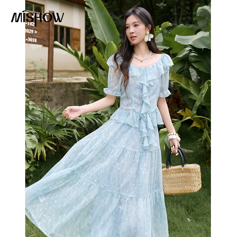MISHOW Ensemble 2 pièces jupe  - Puff Sleeve Blouse avis et prix