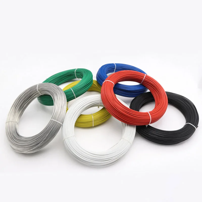 1M 2-Core quadrato 0.3/0.5/7x0.2 mm2 cavo per termocoppia schermato cavo in PTFE K J T tipo KBB fibra di vetro a trefoli 400 gradi. C