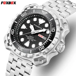 LIGE Brand Foxbox Business Quartz Watch Casual Fashion Stainless 50M Waterproof Weeks Man Watches Roating Bezel Men Wristwatches