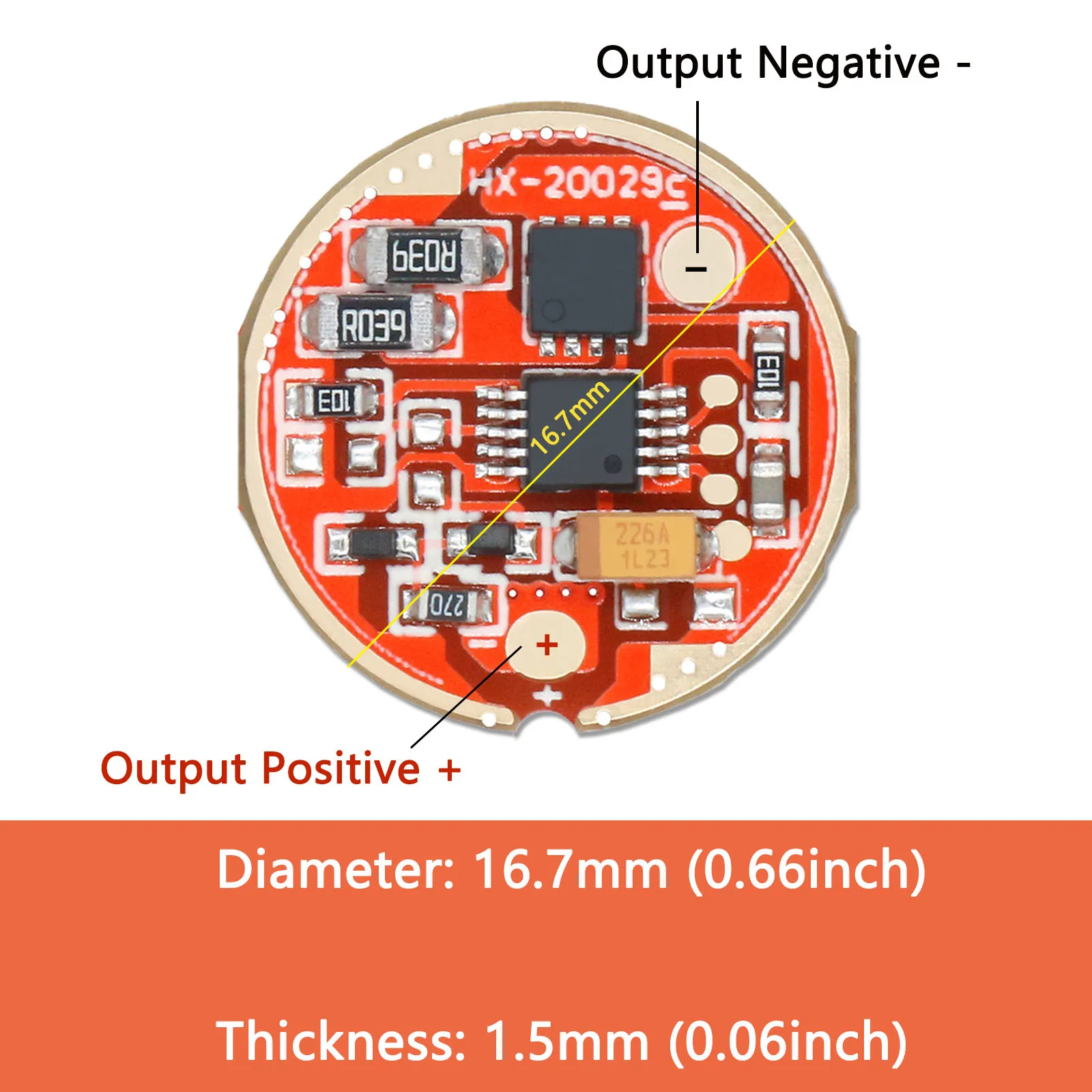 Imagem -03 - Led Placa de Driver de Corrente Constante Dc3.74.4v Led Fonte de Alimentação Externa 3w 5w 10w 18w Modos para Lanterna 10 Pcs