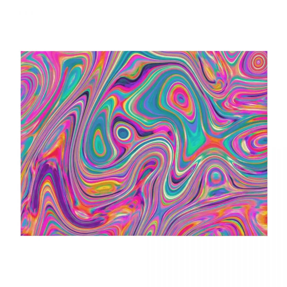 

Pink Candy Melt Throw Blanket Loose Flannels blankets ands Hairys Blankets