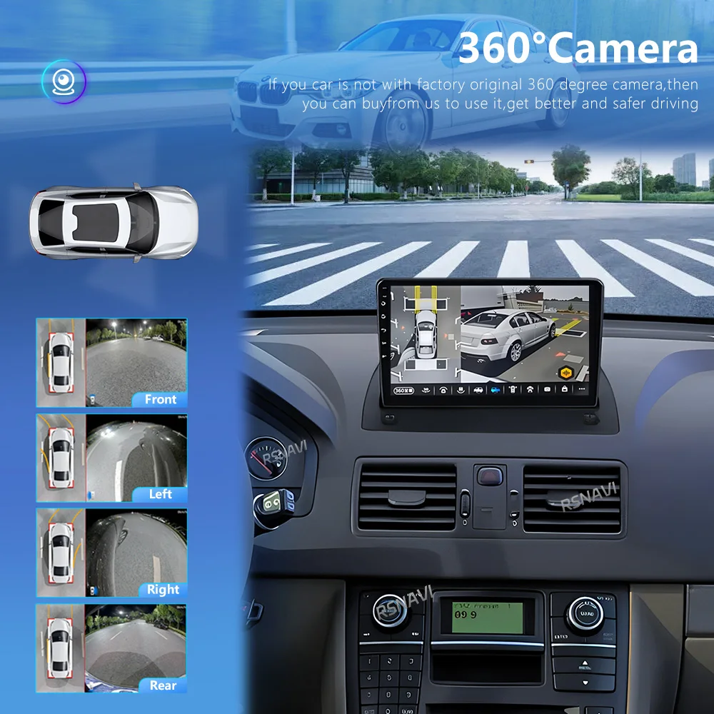 For Volvo XC90 2002 - 2014 Carplay Auto 2K Screen Car Radio Multimedia Player Autoradio GPS Stereo 360 Camera WIFI+4G Android 16 - view 3