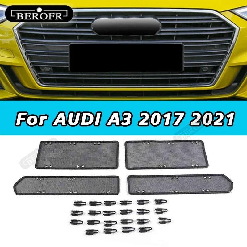 

Car Insect Proof Net For AUDI A3 2017 2021 Water Tank Cover Racing Grid Protective Net Condenser Internal Accessory