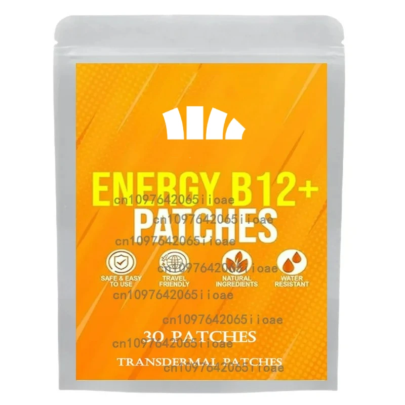 

30 пластырей Energy B12 Пробирные пластыри с растительными ингредиентами B12 и экстрактом зеленого чая