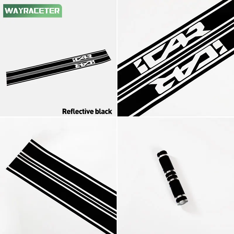 2 Pcs/Set Door Side Stripes Sticker Graphics Vinyl Decal For Chery iCAR V23 2026 Off Road 2024 2025 Accessories