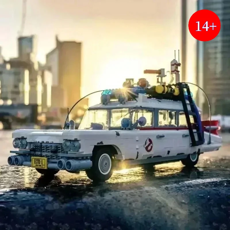 

Новинка 2026: Конструктор MOC 10274 «Призрачные охотники» Ecto-1, модель автомобиля из строительных блоков, для детей и взрослых, игрушка, подарок на Хэллоуин и Рождество