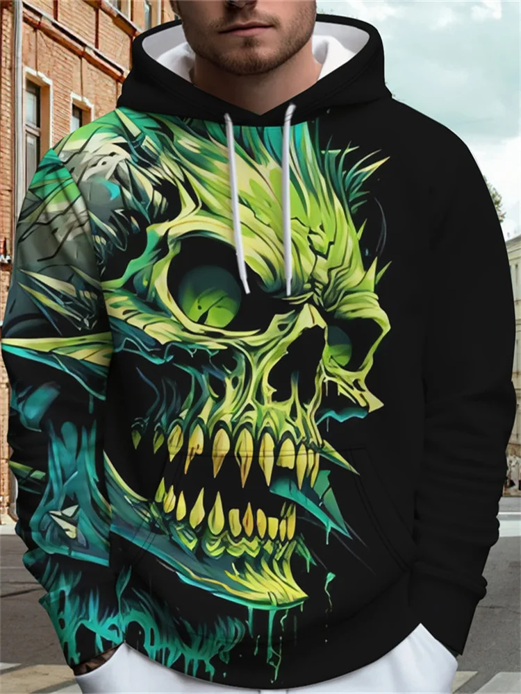 

Skull Graphics 3D Print Men's Hoodie Tops Autumn Winter Fashion Unisex Leisure Sweatshirt Hip Hop Streetwear Casual Men Clothing