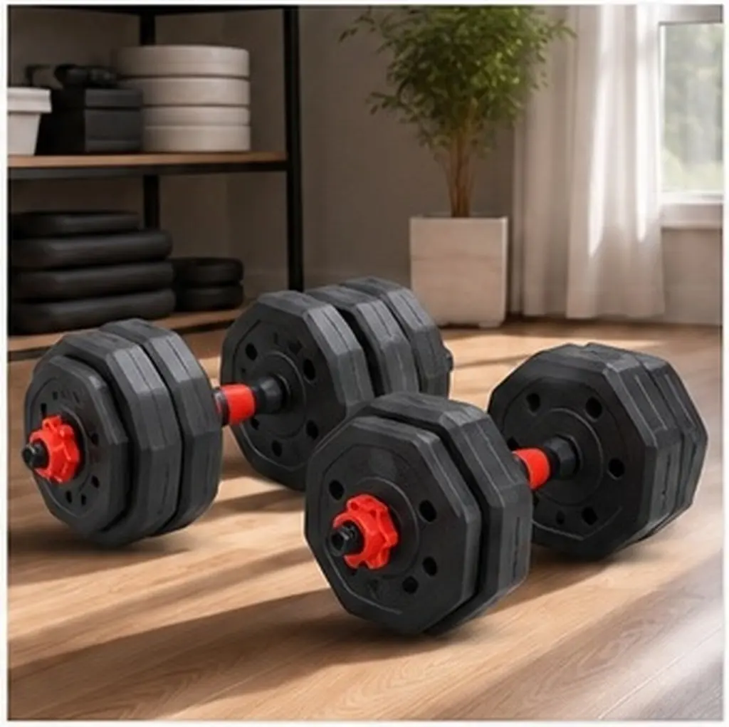 1Set Dumbbell Bar Connecting Rod 50Cm Red Weightlifting Equipment Rod Replacement for Home Gym Dumbbell Connecting Bar Sturdy