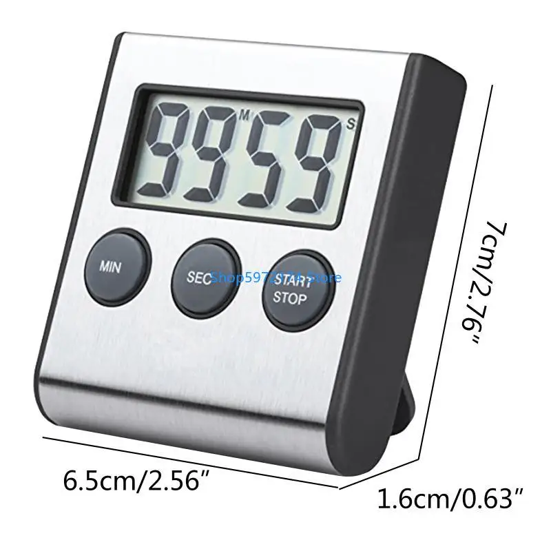 Y3NB Digital Kitchen Timer Countdown Timer Stainless Steel Kitchen Timer
