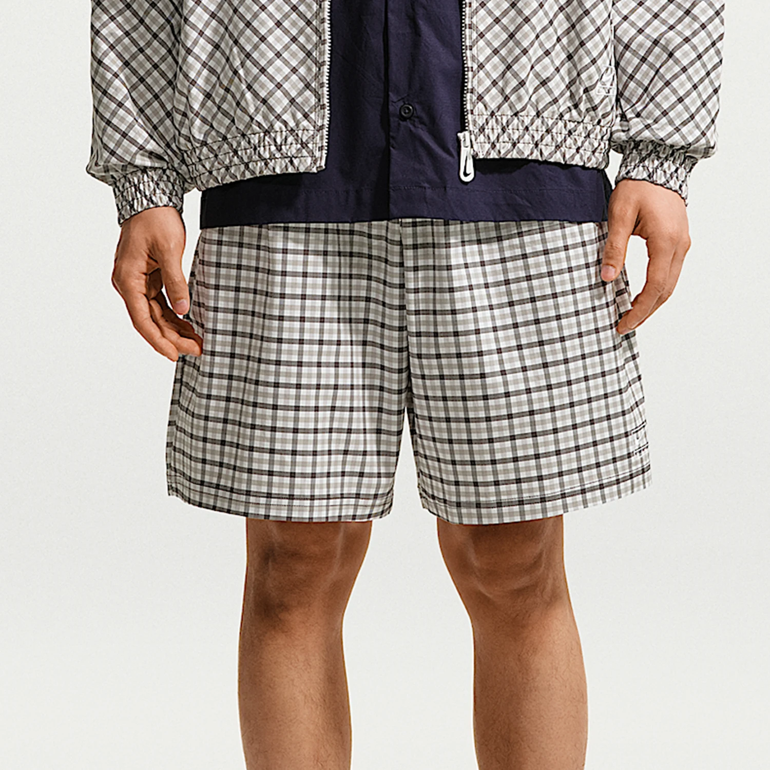 Nike genuine Sportswear men's plaid woven sports shorts IR7583-009