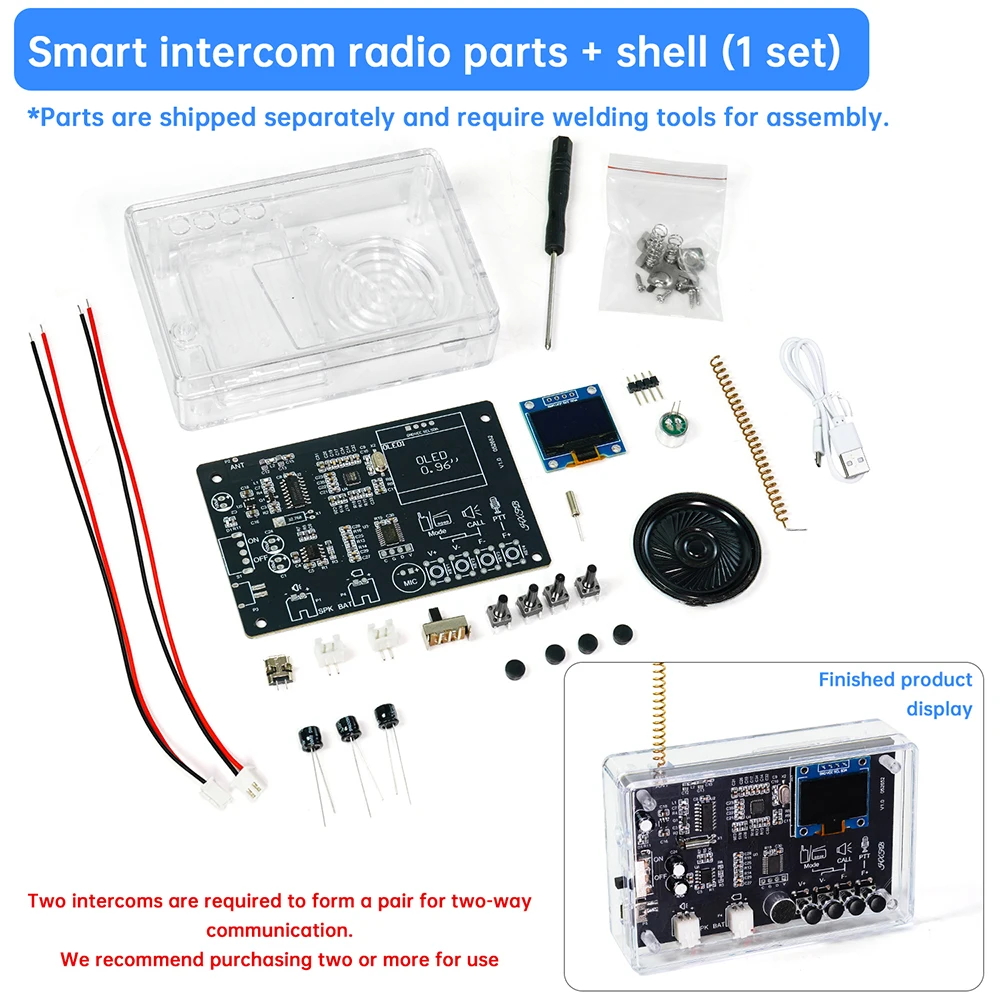 FM Radio Adjustable Frequency Meter DIY Electronic Kit 87-108MHZMHz BK4802P+RDA5807 Chip
