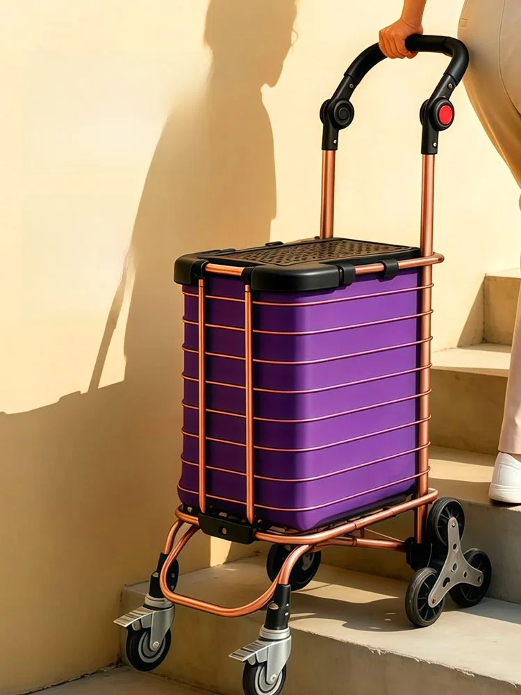 aluminum-alloy-portable-shopping-cart-elderly-assistance-vehicle-with-foldable-for-household-leisurely-strolls-and-marke