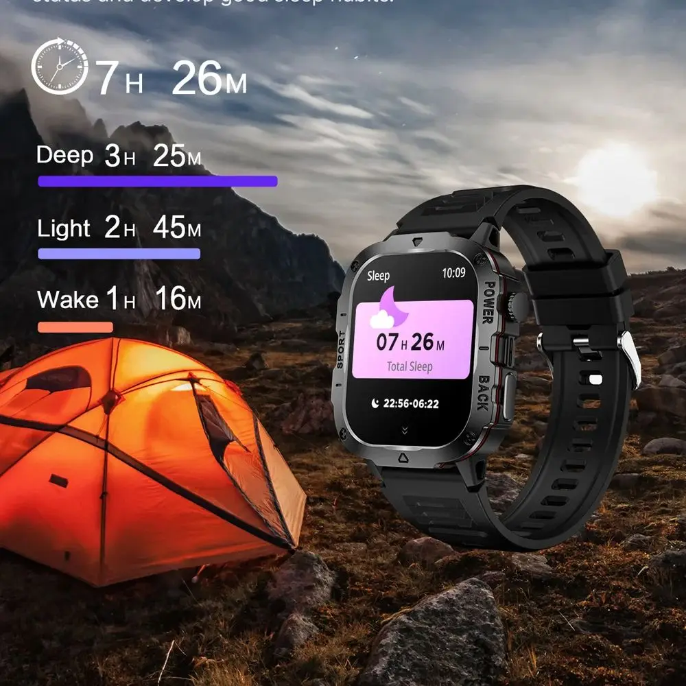 

Новые умные часы KM01, мужские Bluetooth-вызовы, 2,01-дюймовый TFT-экран, SMS-дисплей информации, воспроизведение музыки, умные часы для спорта на открытом воздухе