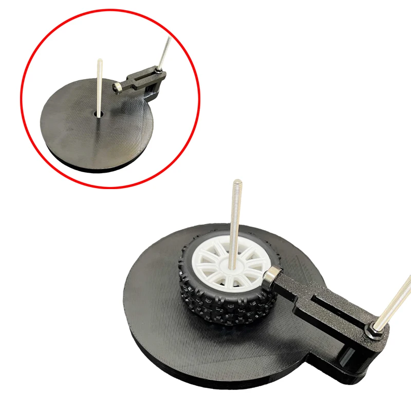 1Set 3D Printed RC Tire Gluing Fixture for Dia 56-100mm Off-Road/On-Road Wheel PETG Semi-Automatic Tyre Gluer DIY Auxiliary Tool