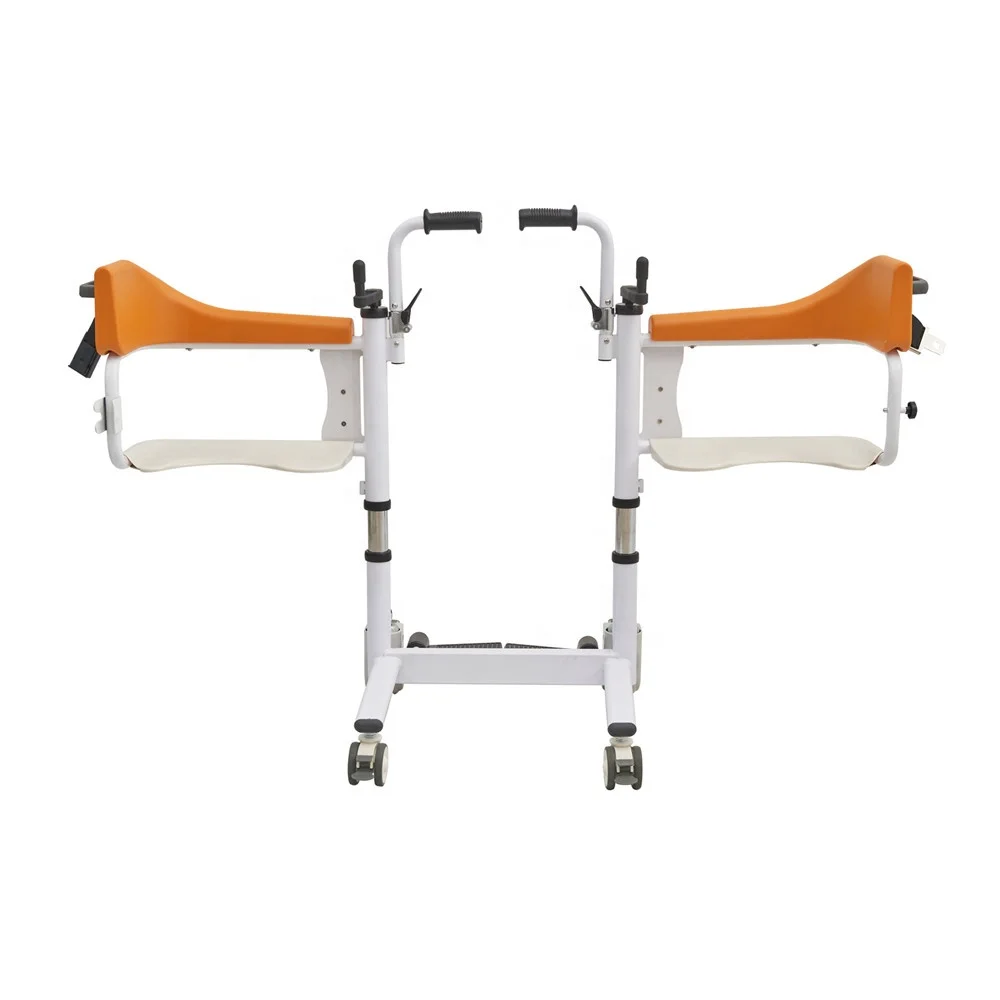 

Practical Wheelchair Elderly Toilet Commode Chair Handicapped Adjustable Rotating Transfer Wheelchair Bathroom Commode Chair