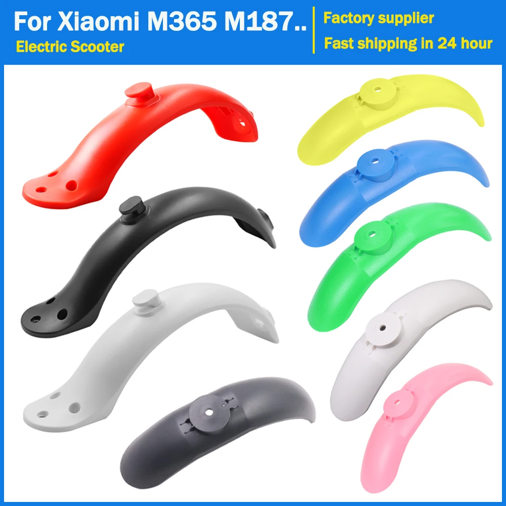 Front and Rear Fender Fascia Replacement Parts for Xiaomi Scooter M365 M187 Replacement Tire Splash Mudguard Accessories