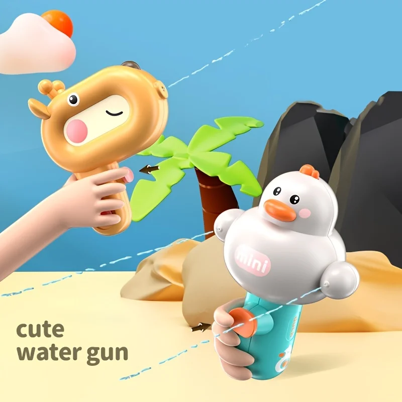 Cartoon Mini Water Toy Funny Water Pistols For Kids Swimming Pool Baby Parent-child Play Water Spray Gun For Children Kids