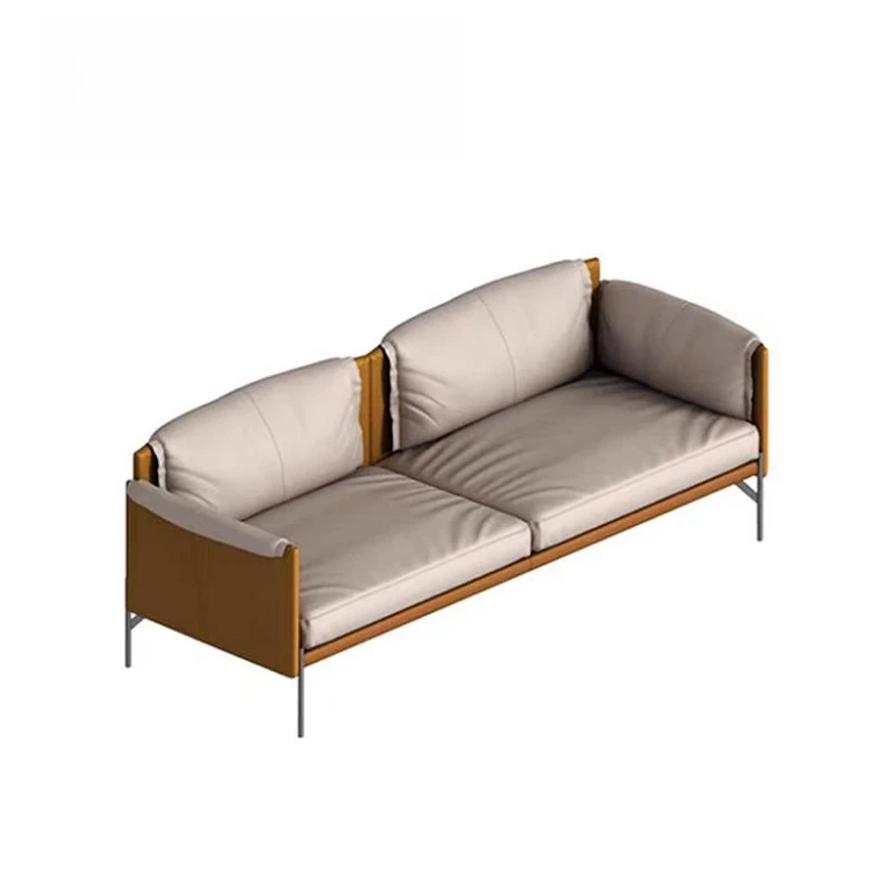 Office Sofa Coffee Table Combination Modern Business Reception Room Single Seat Three Seat