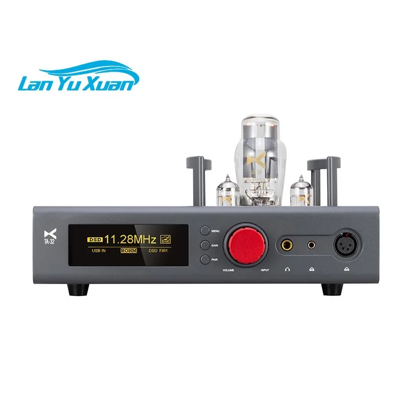 

TA-32 Bluetooth5.1 Электронная лампа HiFi ЦАП Усилитель для наушников 3000 МВт Сбалансированный выход с 3,12-дюймовым OLED-экраном