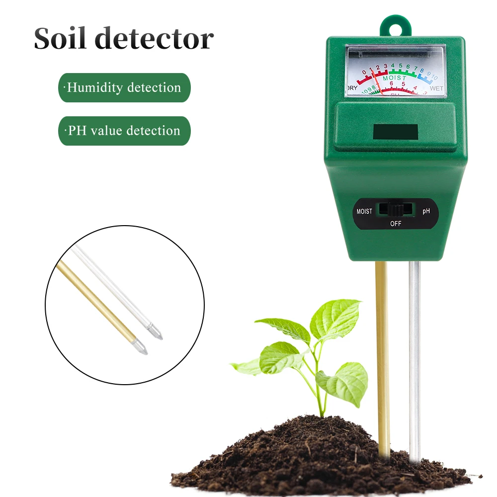 

2 In 1 Soil PH Meter Hygrometer Acidity Tester Flowers And Plants Soil Moisture Meter For Garden Watering Test Measuring Tool