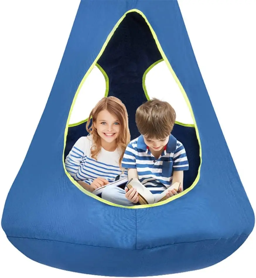 

Kids Nest Swing Chair, Hanging Hammo Chair Nest Hammo Swing Chair For Outdoor And Indoor(32"" D X 52"" H),Detachable Play Tent