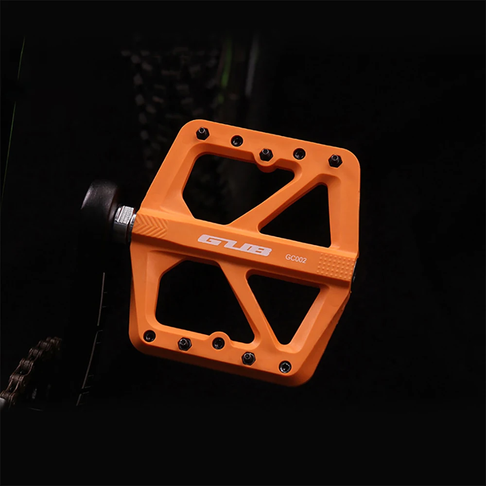 GUB GC-002 Mountain Bike Pedal Nylon Fiber Bearing Peilin Pedal, Anti Slip Large Foot Pedal