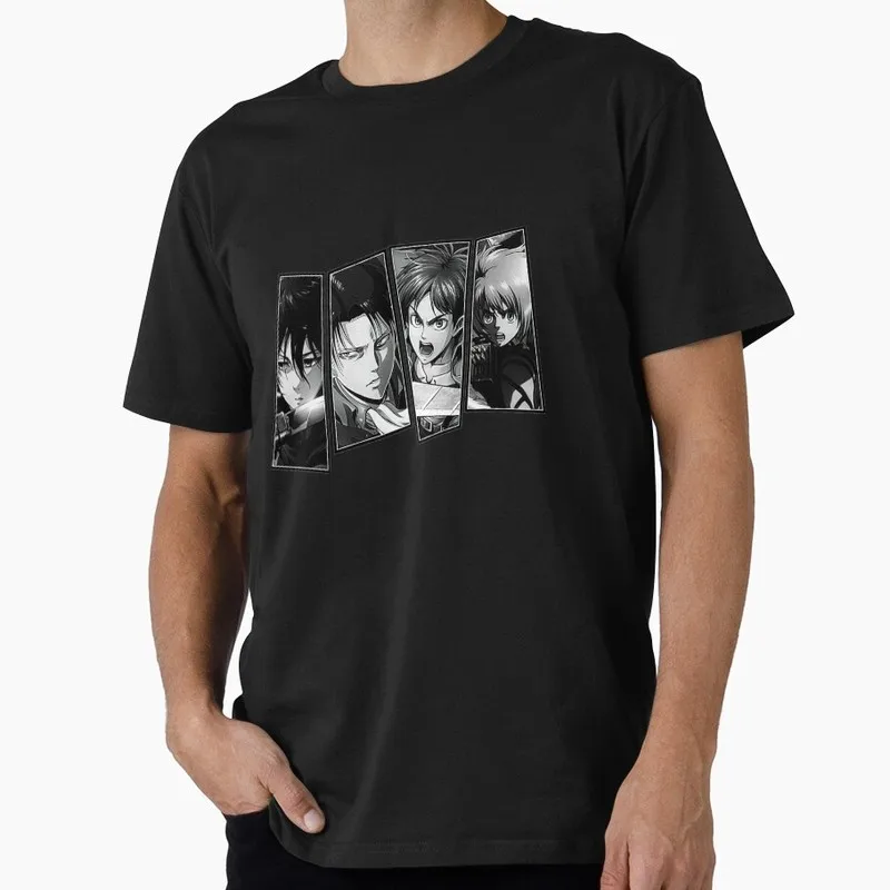 1205 Attack on Titan Anime Gift T shirt Short Sleeve Tee Shingeki no kyojin Print Graphic Clothes US size tops