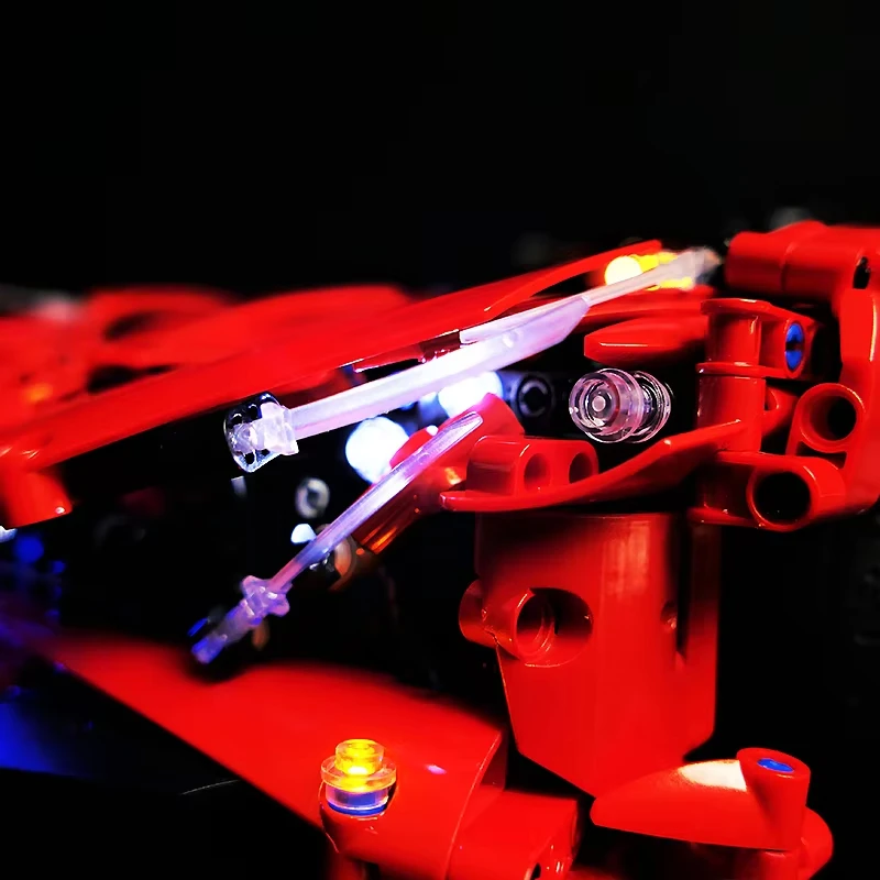 DIY RC LED ライトキット LEGO 43100 テクニカルスポーツカー用 (LED ライトのみ、ブロックモデルなし)