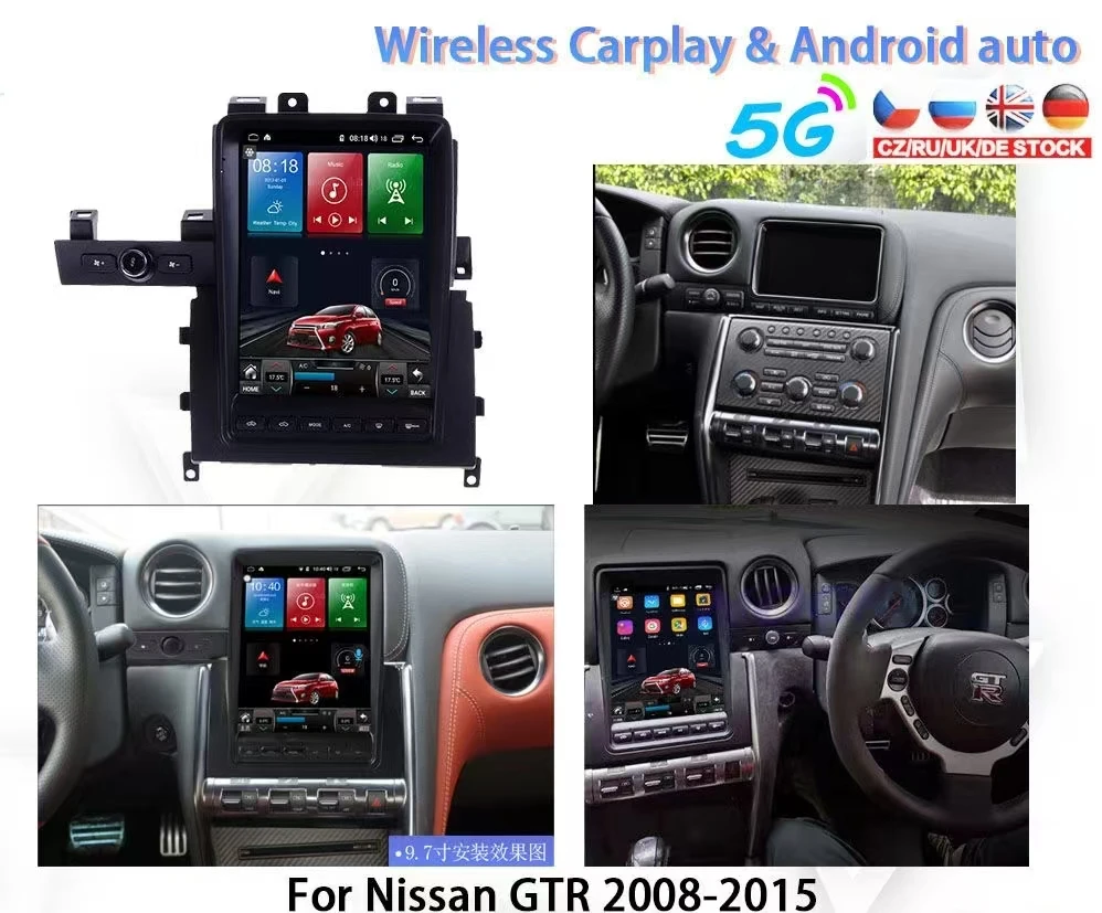 

Car Radio Android 14 For Nissan GT-R GTR R35 2008-2017 Multimedia Player GPS Navigation DSP Stereo Carplay Head Unit