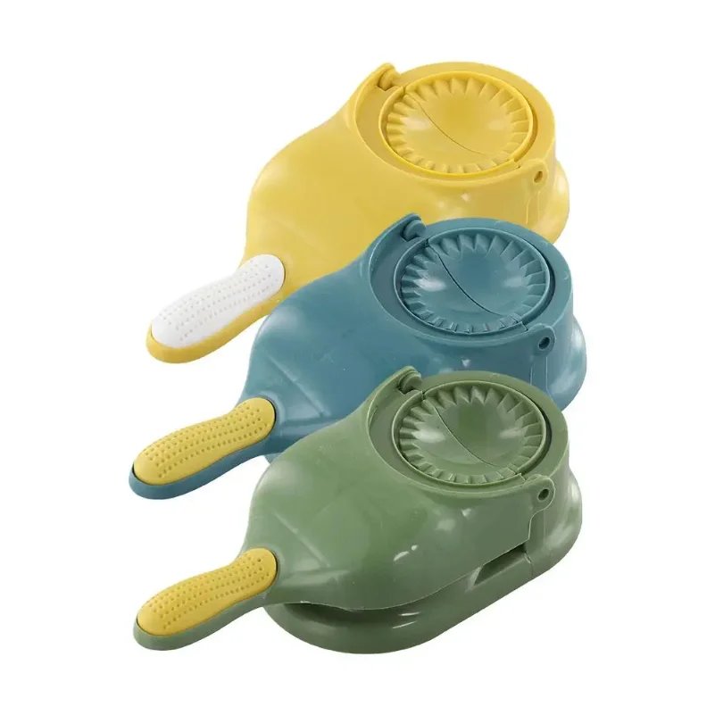 2 In1 Dumpling Maker DIY Kit Wrapper Presser Manual Labor-Saving Ravioli Empanadas Dough Skin Molder Machine Dumpling Maker