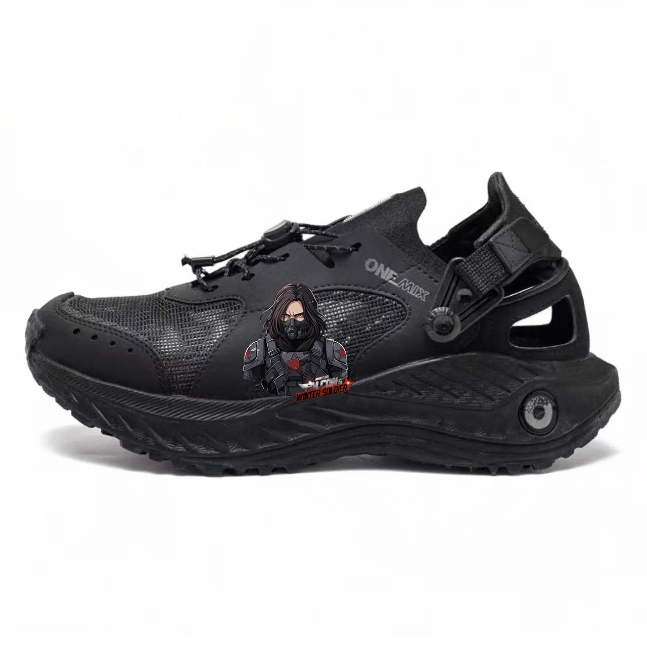 

ONEMIX Marvel Winter Soldier Trekking Hiking Shoes Mens Womans Sneakers River Walking Shoes Outdoor Water Upstream Custom Shoes