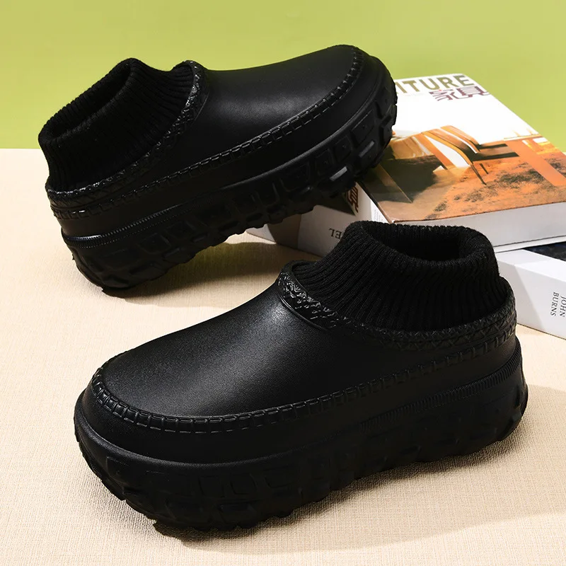 

Новые хлопковые тапочки для мужчин, зимняя теплая домашняя хлопковая обувь, непромокаемая садовая обувь, домашние мужские тапочки без шнуровки pantuflas hombre