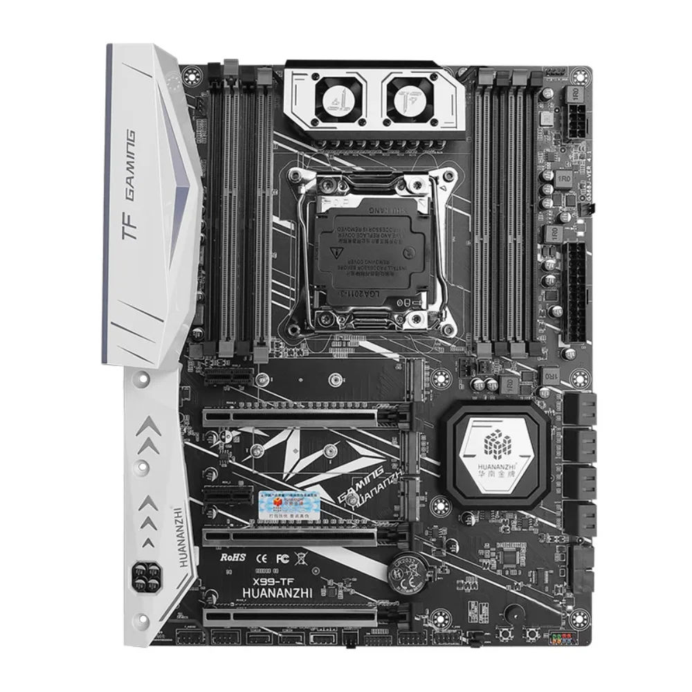 HUANANZHI X99-TF V6.0 Gaming Motherboard LGA2011-3, Support Xeon E5 V3/V4, DDR3&DDR4 RECC/NON-ECC RAM, M.2 NVME Mainboard Kit