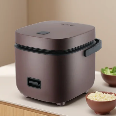 Mini Rice Cooker Automatic Household Kitchen Electric Cooking machine 1-2 People Food Warmer Steamer 1.2L Small Rice Cooker