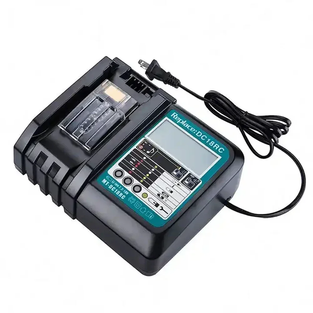 Li-ion Battery Charger for Makita Battery Charger 18V 14.4V BL1860, BL1850, BL1840, BL1830, BL1820, BL1415, BL1440 DC18RC 3A