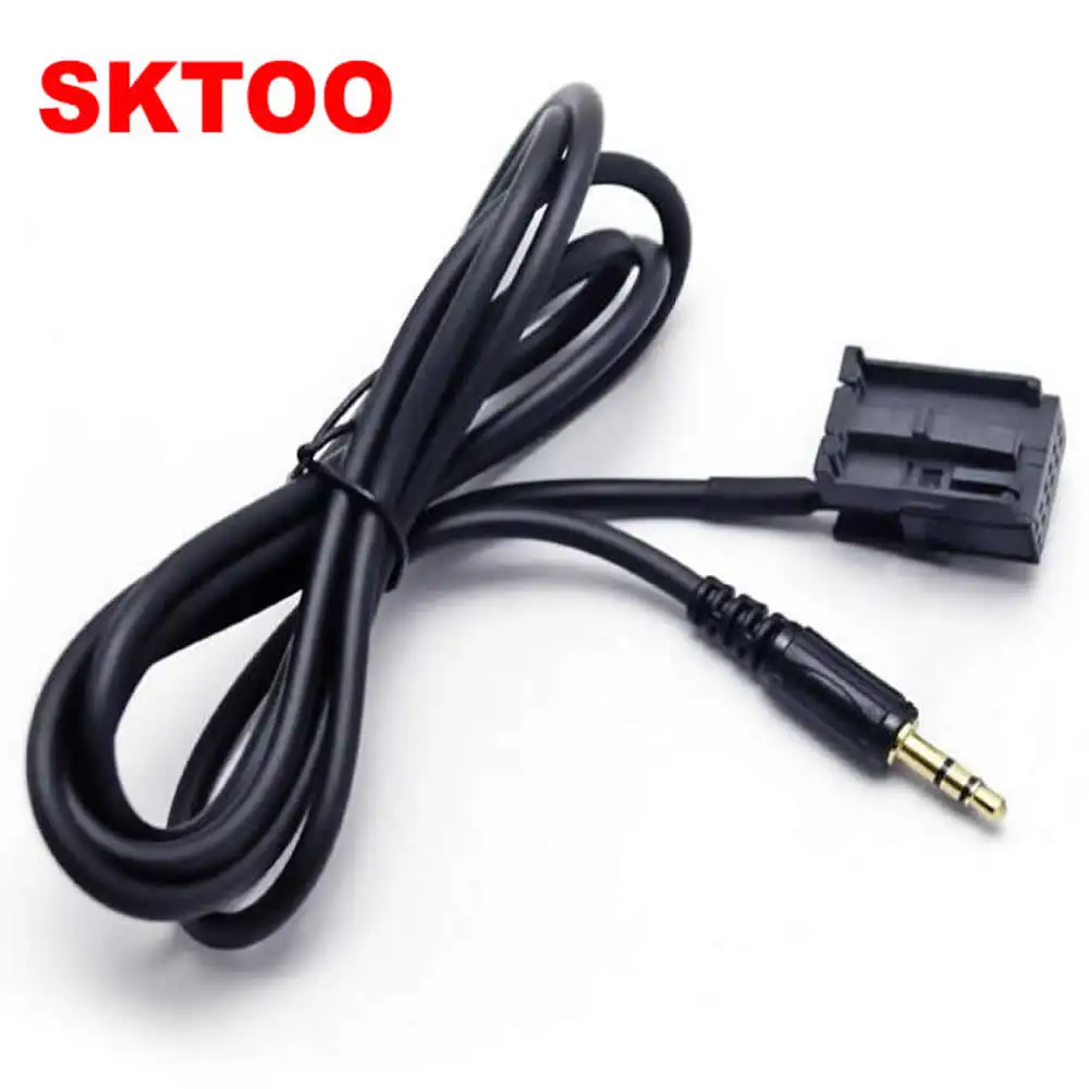 3.5mm jack Aux Audio Cable Male Plug Auto Car CD Audio Line Input Cable For Ford Fiesta Focus Mondeo PUMA/MK2/MK3/S-MAX