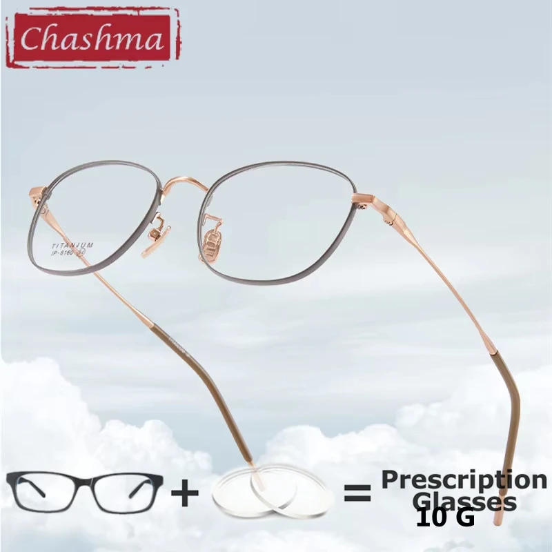 Fashion Women Prescription Eyeglasses Reading Glasses Men Myopia Farsighted Blue Ray Block Fashion Elegant Pure Titanium Glasses