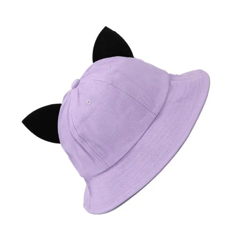 39BD Unisex Fischerhut Sport 3D Katzenohren Vintage Kätzchenohr Eimerhut – Detail 7
