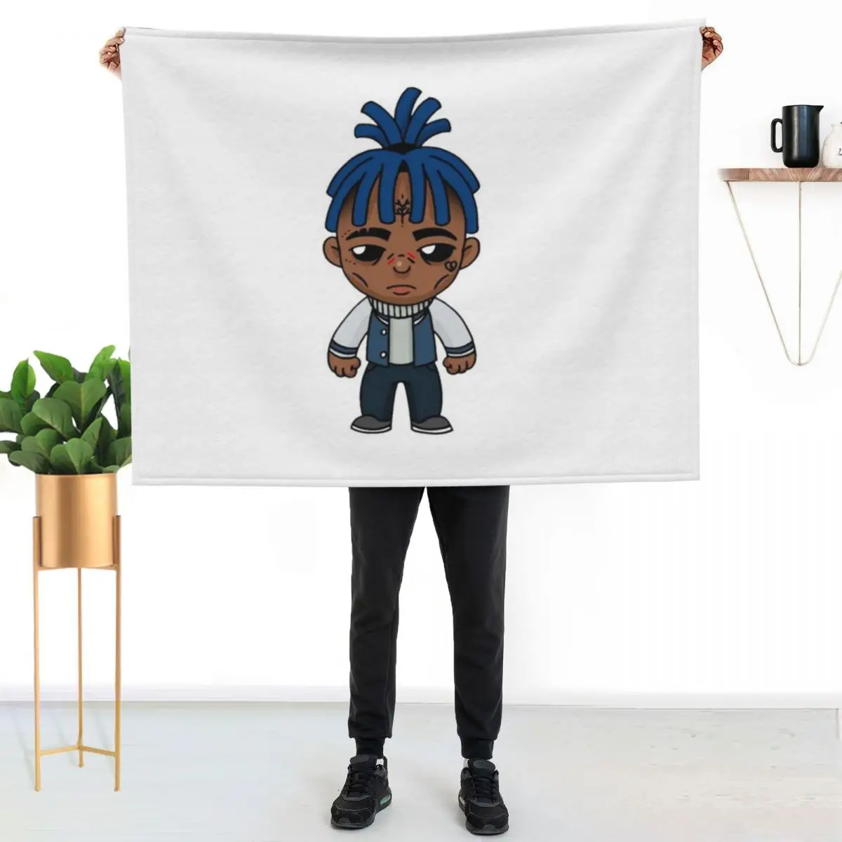 xxxtentation draw cartoon rip Throw Blanket Summer Camping Soft Beds Heavy Sofas Stuffeds Blankets