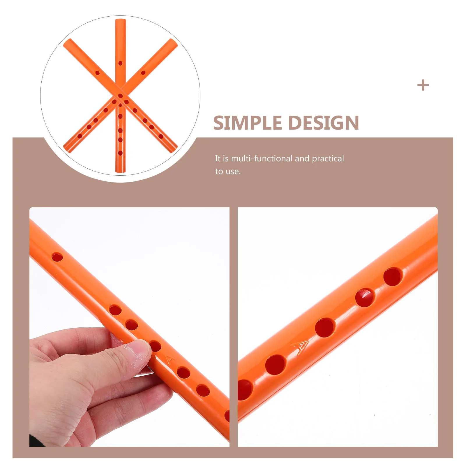 

3Pcs Resin Recorder 6-Hole Music Instrument Flute for Beginners Portable Practice Recorder for Adults