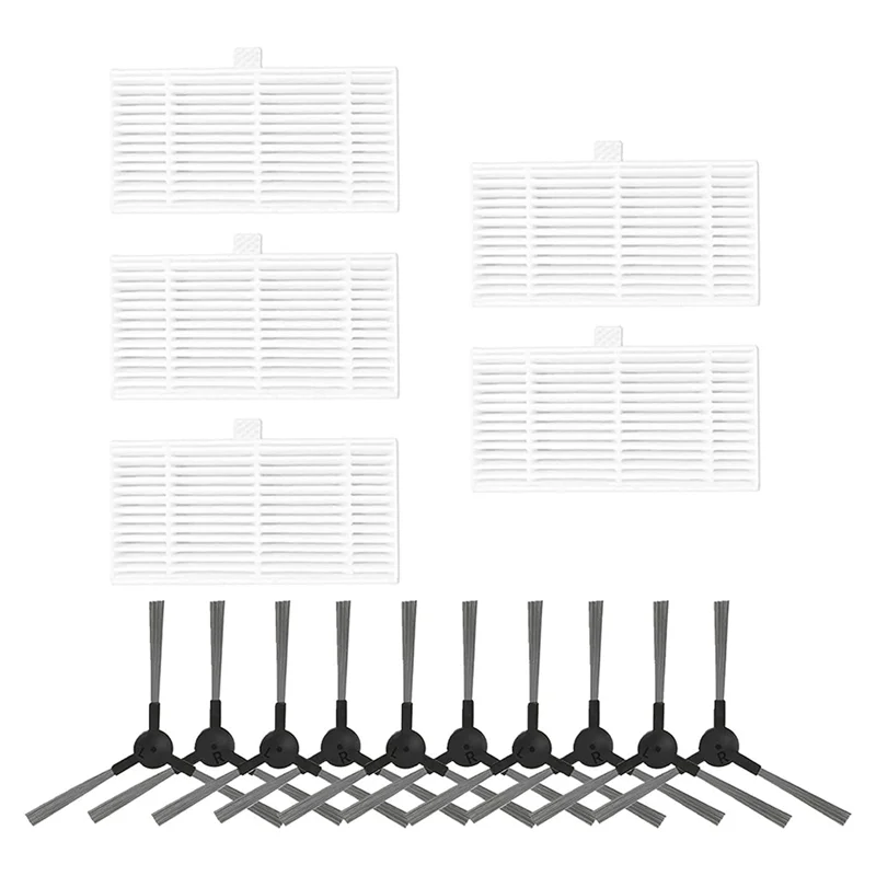 Robot Vacuum Replacement Filter Side Brush Replacement Accessories For MAMNV BR150/BR151 For GTTVO BR150-Y48A