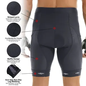 X-Tiger-Lycra-Fahrrad-Shorts für Männer, Radkurztaschen mit Taschen, atmungsaktiv, Antider-Therapie, Streifen für Bein, Sport, MTB, Fahrrad, Sommer 10 Hauptverkäufe kurzer Männer lycra - №6