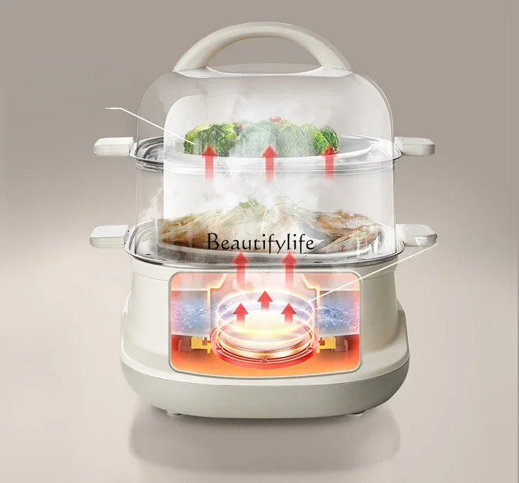 Multifunctional electric steamer Household small steam pot Multi-layer large-capacity breakfast machine